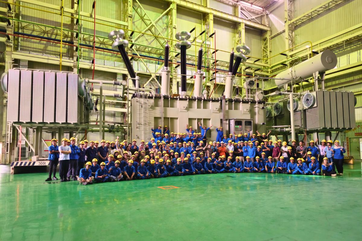 Tim PT XD Sakti Indonesia proyek trafo 500 MVA GITET Paiton